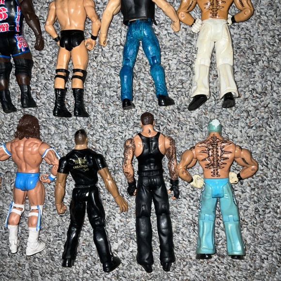 Lot Of 12 WWE/WWF Mattel & JAKKS Pacific Inc. Wrestling Action Figures. - Picture 10 of 10